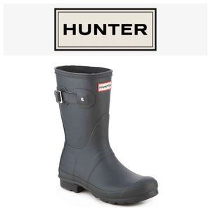 EUC HUNTER Original Short Rain Boots Black 6 37 4
